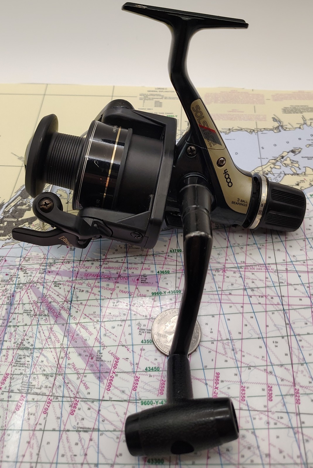 SHIMANO SOLSTACE 4000 SPINNING FISHING REEL w/REAR DRAG + QUICKFIRE II *L@@K