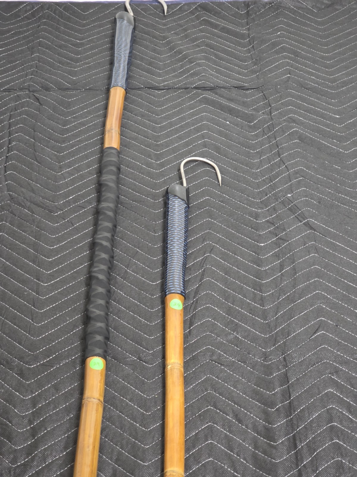 SET OF 2 CUSTOM FISHING GAFFS 7′ AND 5′ TITANIUM HOOKS