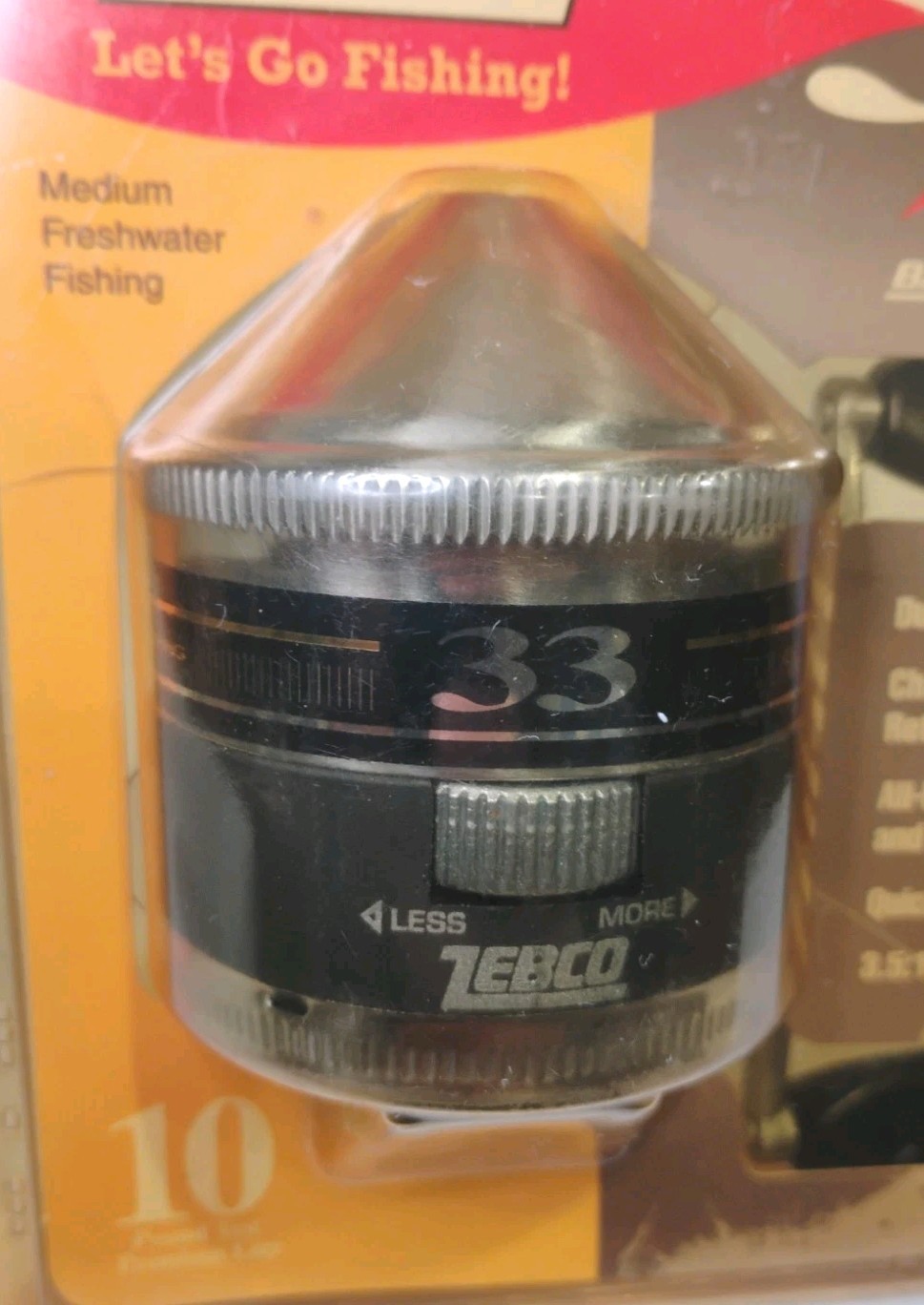 Zebco 33 Dual Cam Rhino Ball Bearing Freshwater Fishing Reel Vtg 2001 NEW Sealed