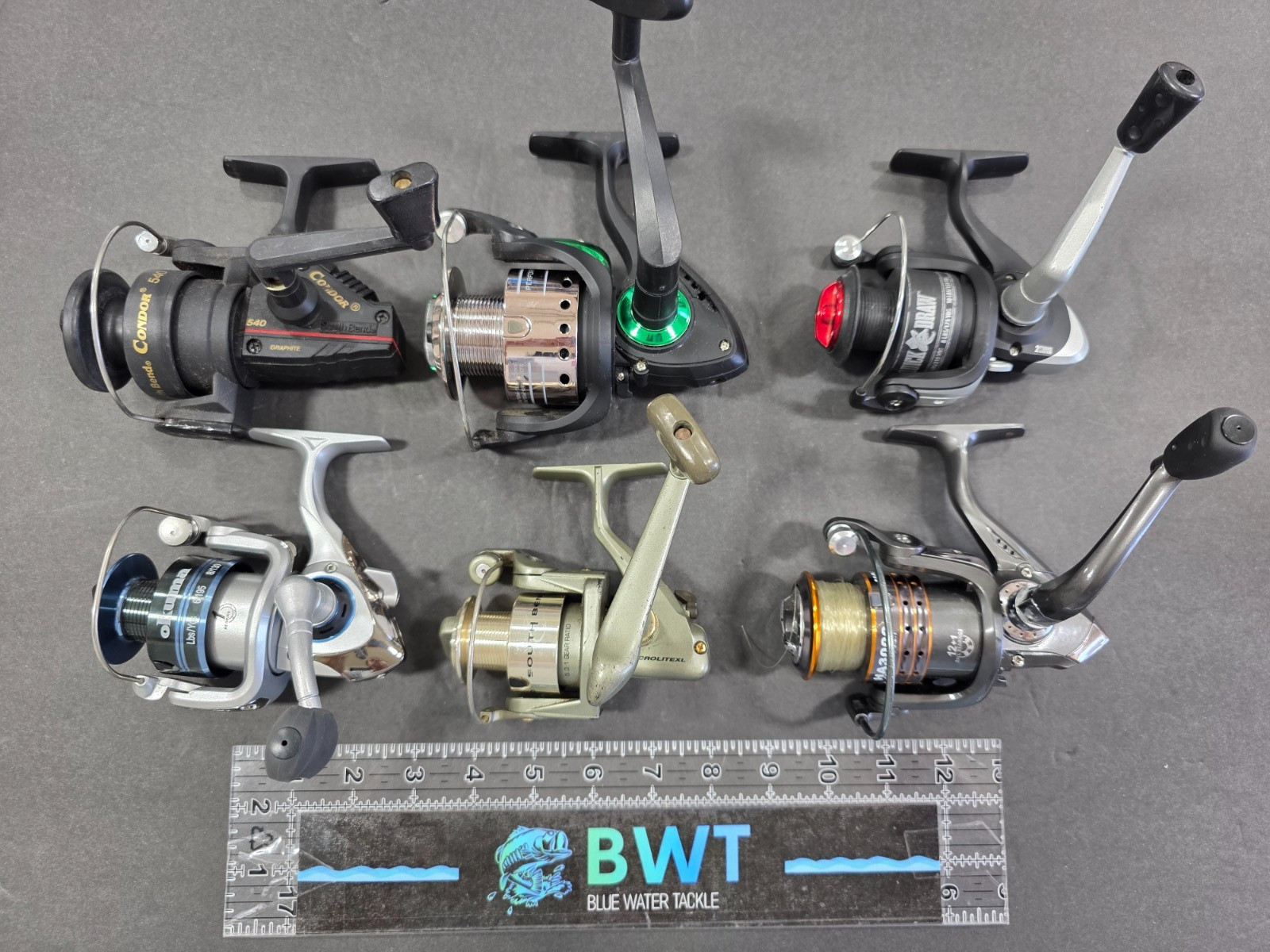 Lot of 6 Spinning Reels- Various Brands and Models (Z) *Used Condition