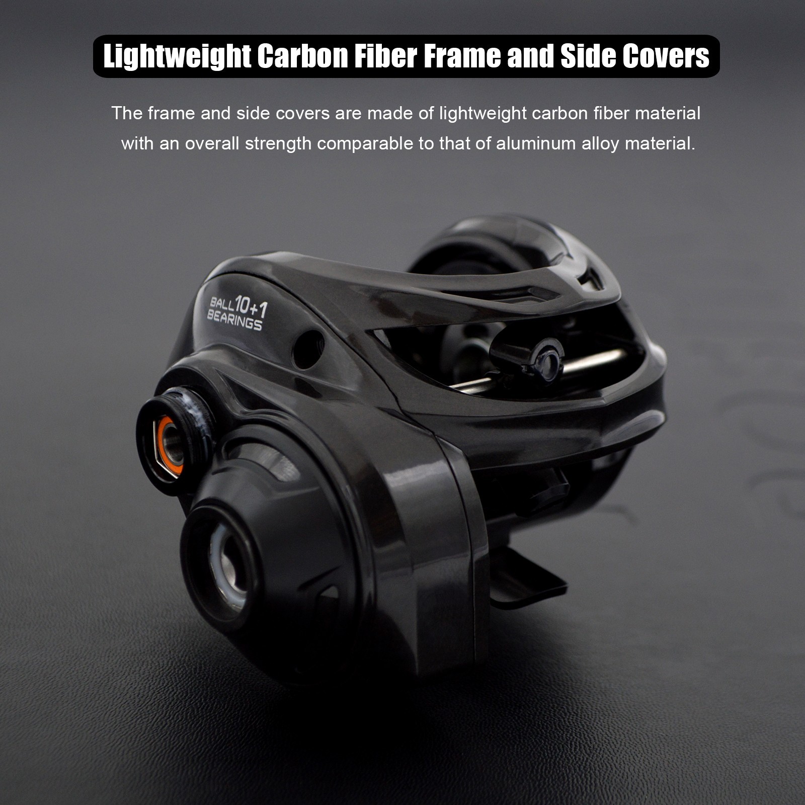 Lightweight Baitcast Fishing Reel 7.2:1 Magnetic Brake 70lb/250yds Line Capacity