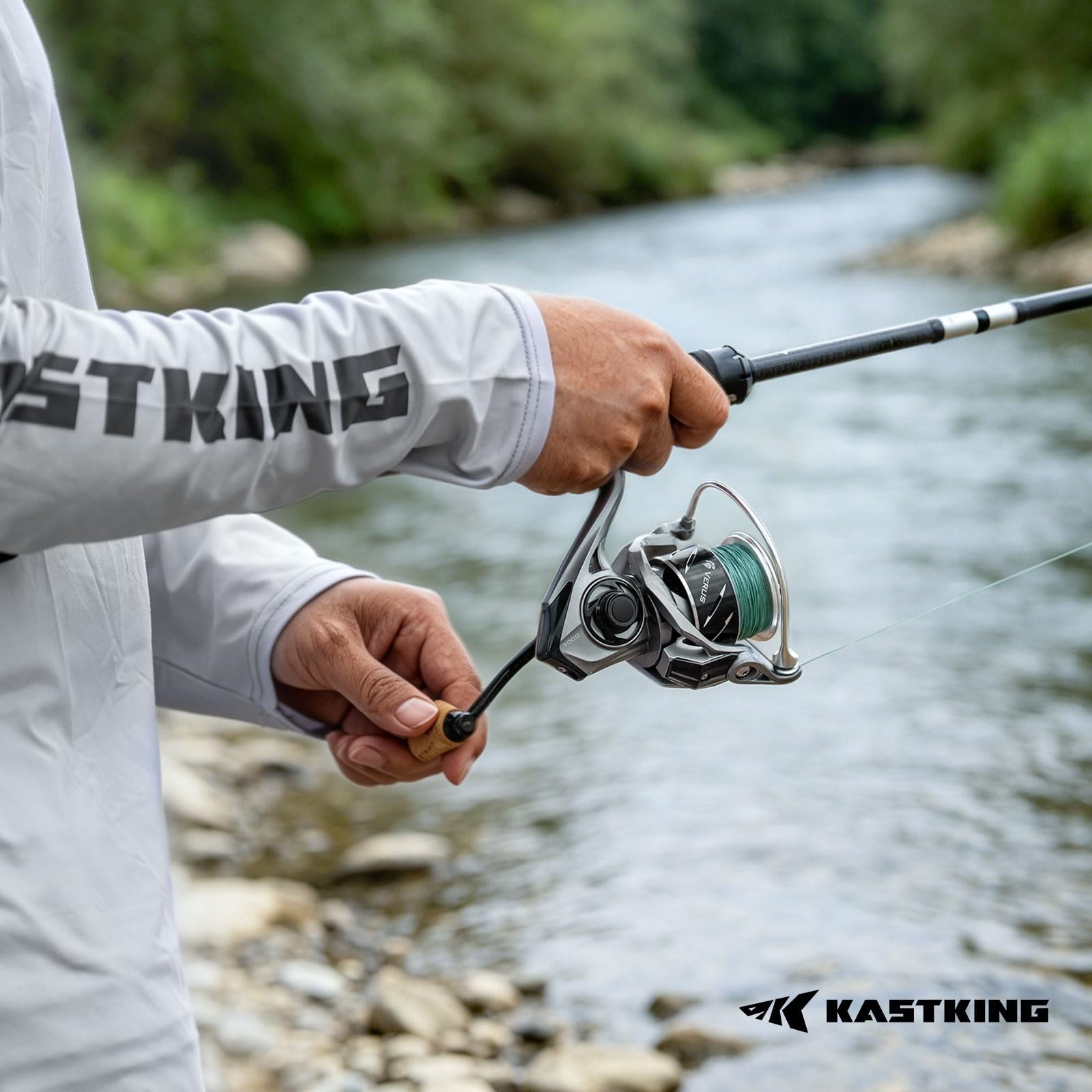 Ultra-Lightweight 5oz Spinning Fishing Reel, 5.2:1 Gear Ratio, 10+1 Bearings, Ca