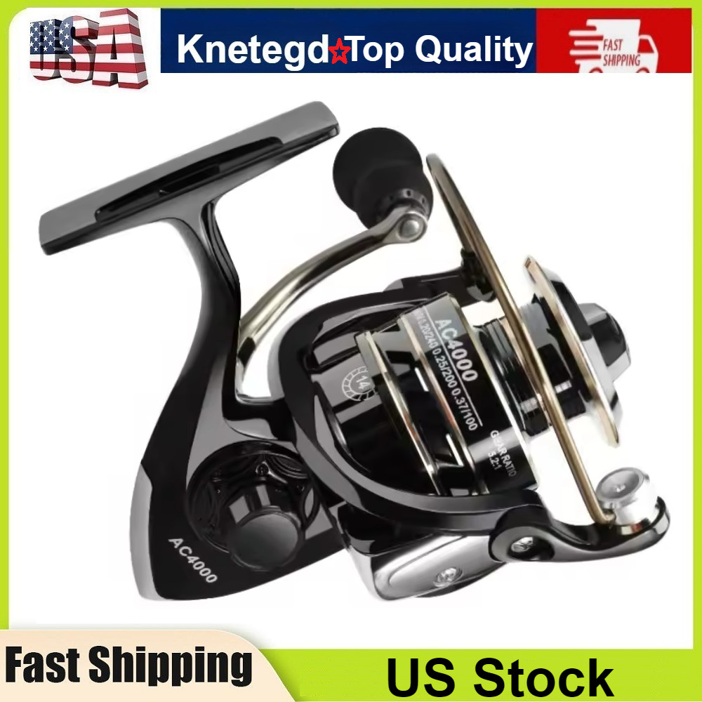12BB Metal Spinning Fishing Reel 5.2:1 Freshwater Saltwater Left Right Hand Reel