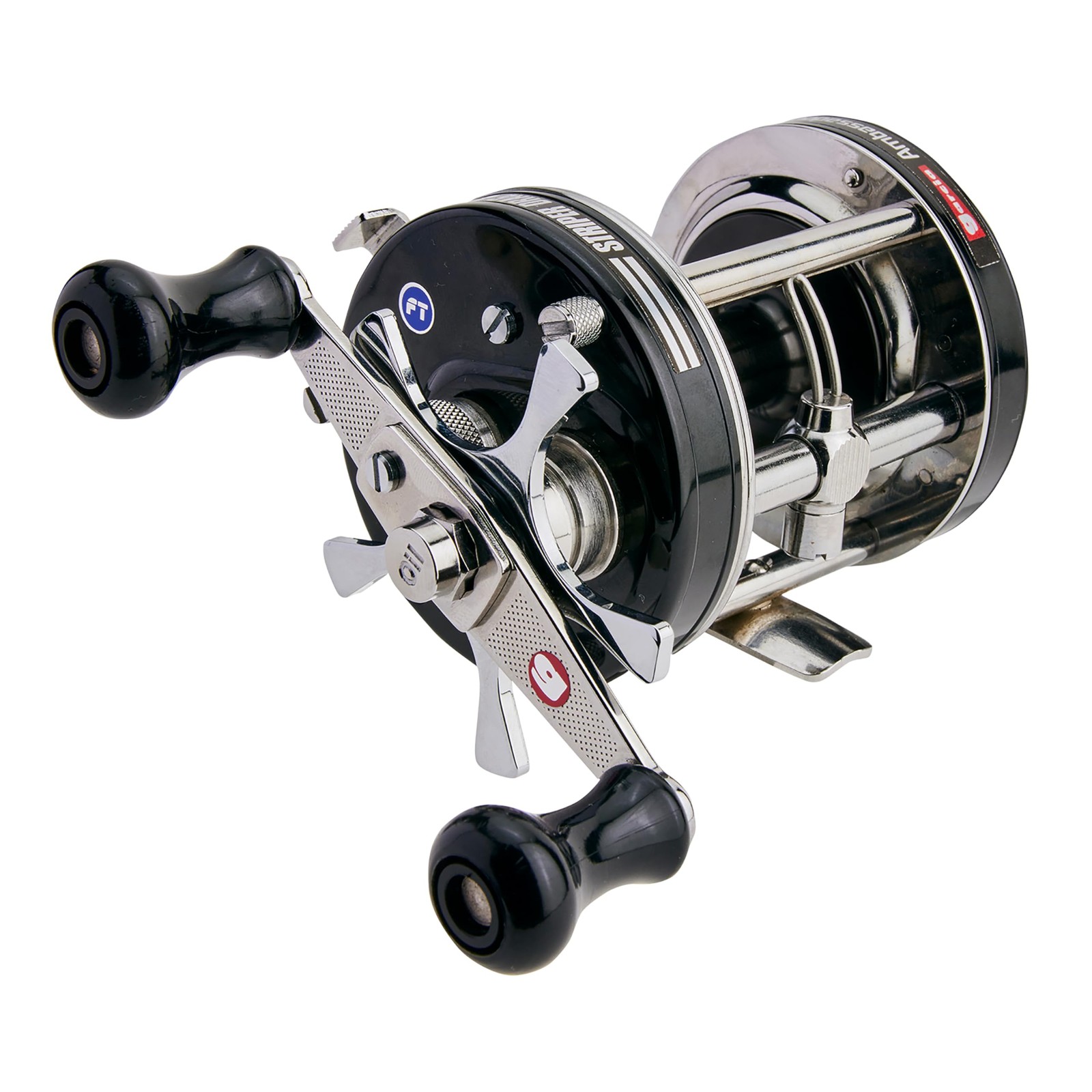 Abu Garcia AMB.6500 Striper Black Right-Handed Round Reel, Classic Swedish