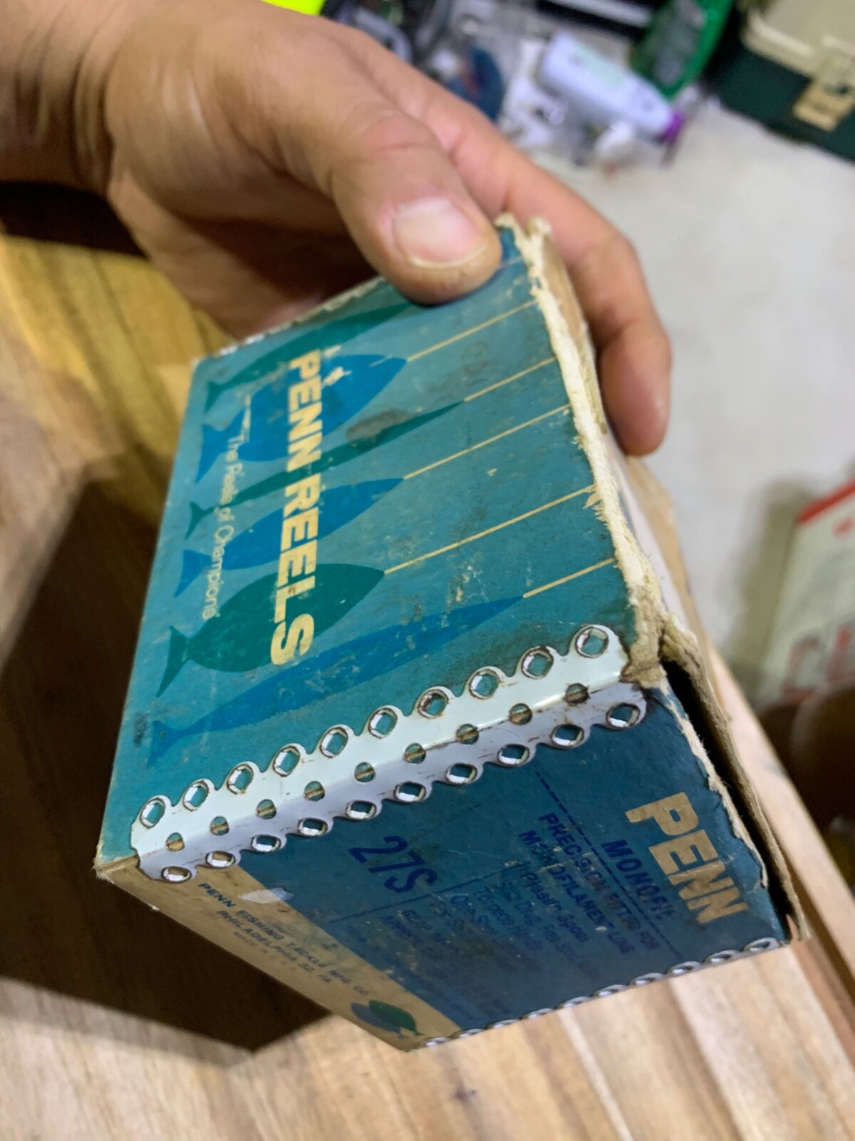 Penn 27S box with 27 fishing reel made in USA (lot#20445)