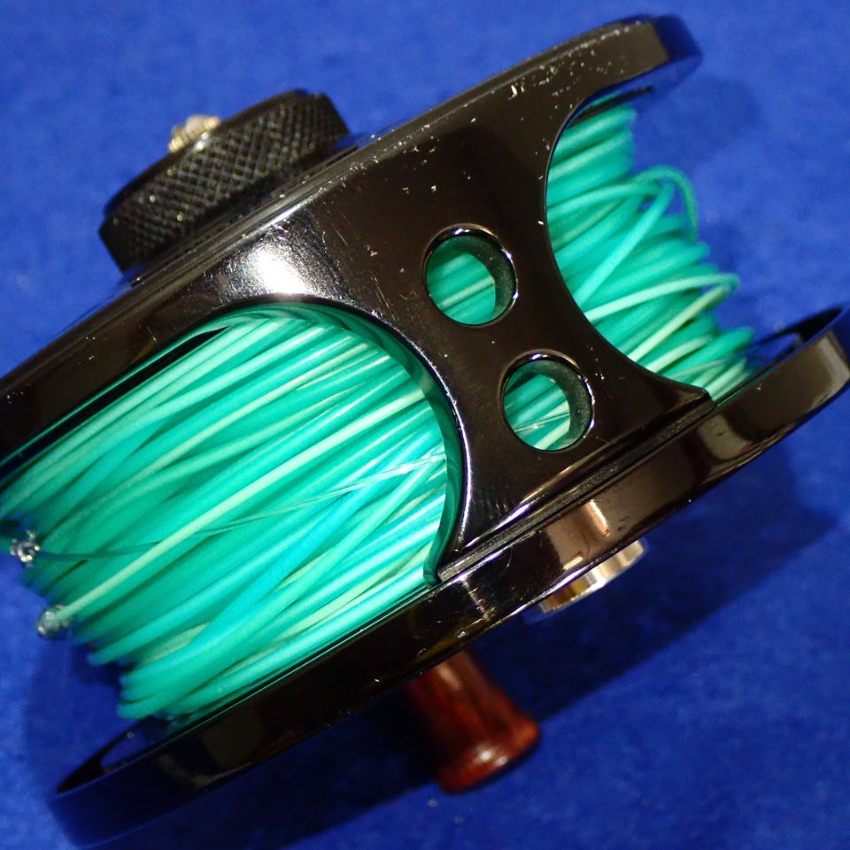 Vintage Abel No.3 Fly Fishing Reel Right Handle Gloss Black Fine Condition
