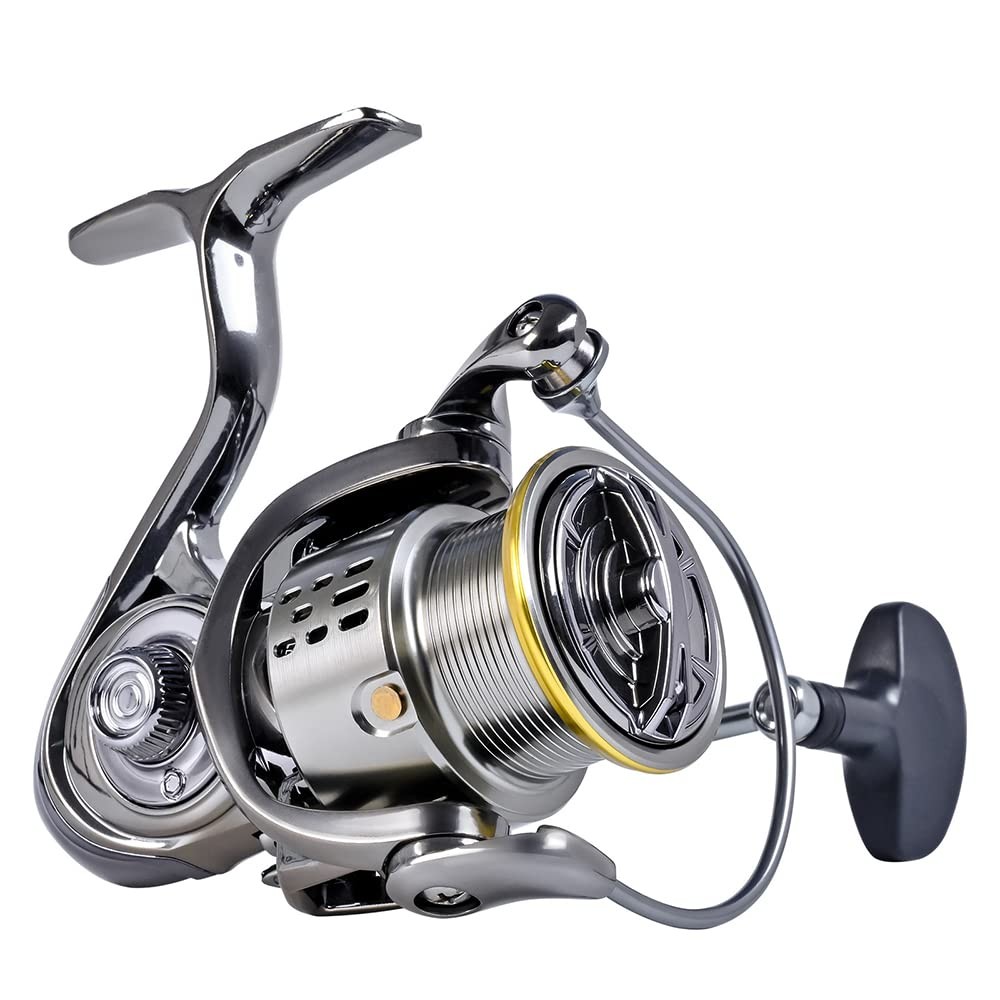 Saltwater Spinning Reel, 12+1BB Ultra Lightweight Powerful Fishing Reel, Meta…