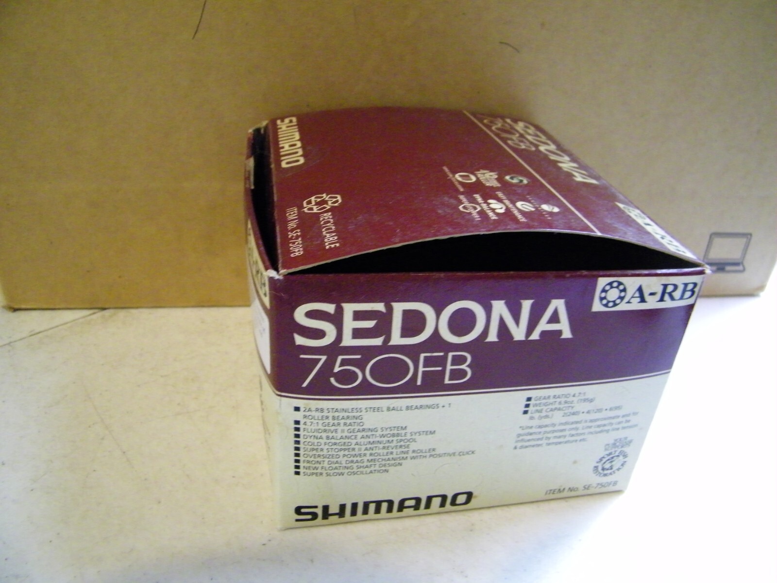 Shimano Sedona 750 FB Ultra-Light Spinning Reel BOX, MANUAL, TOOL, ONLY