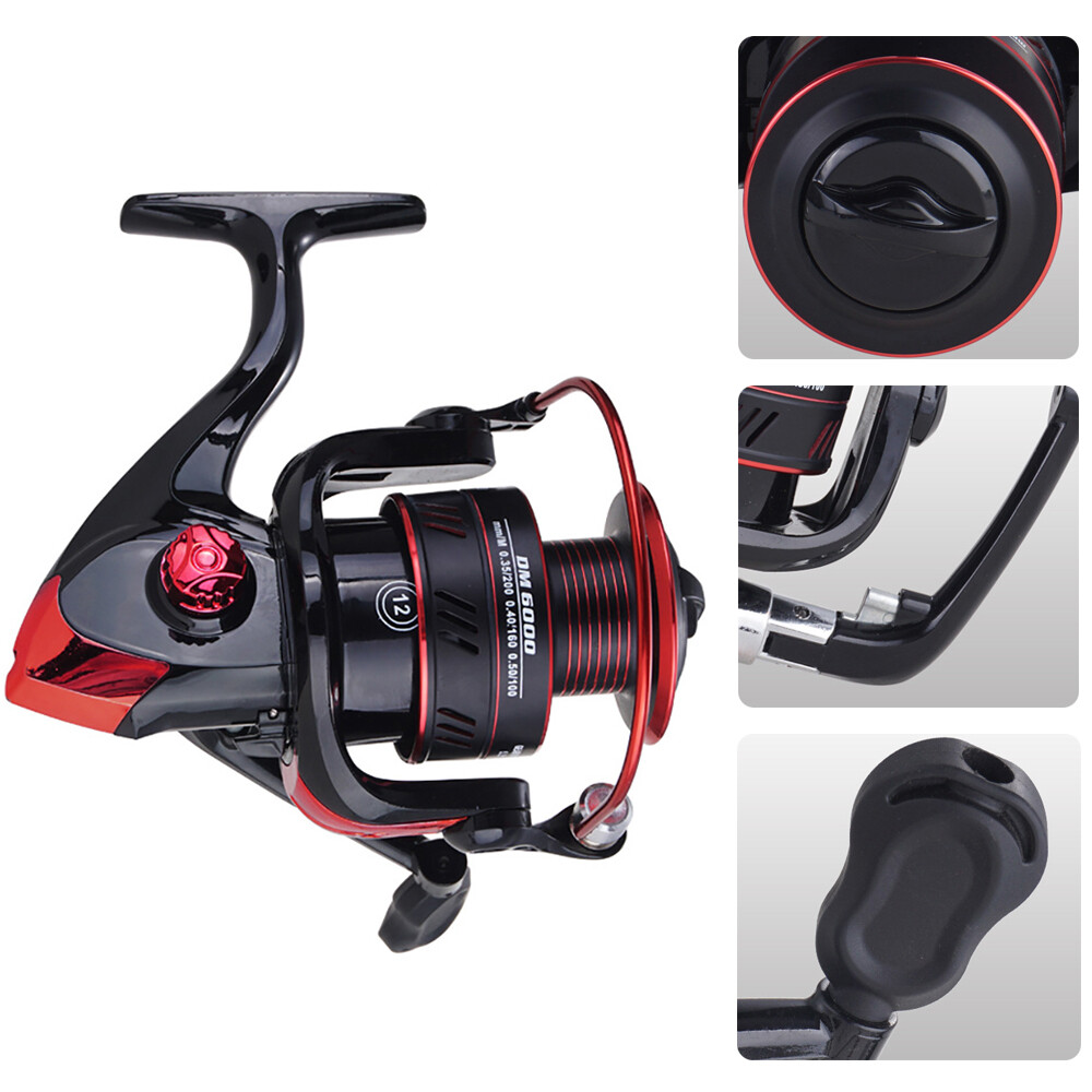 12BB Metal Spinning Fishing Reel 5.2:1 Freshwater Saltwater Left Right Hand Reel