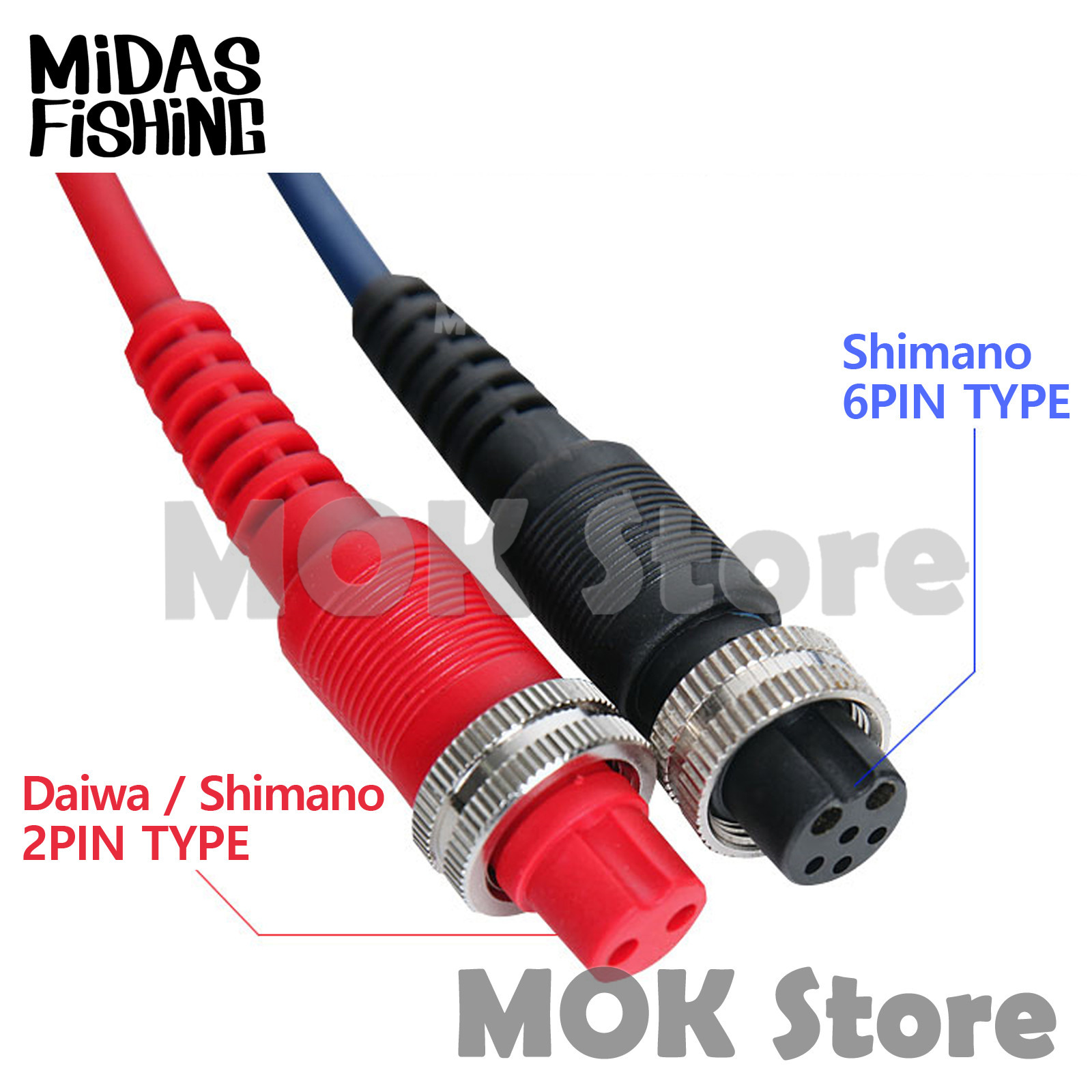 Midas Electric Reel Power Cord Cable For Daiwa Tanacom Shimano Leobritz Seaborg