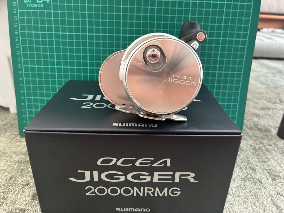 SHIMANO 21 OCEA JIGGER 2000NRMG Right Baitcasting Reel Used Operation confirmed
