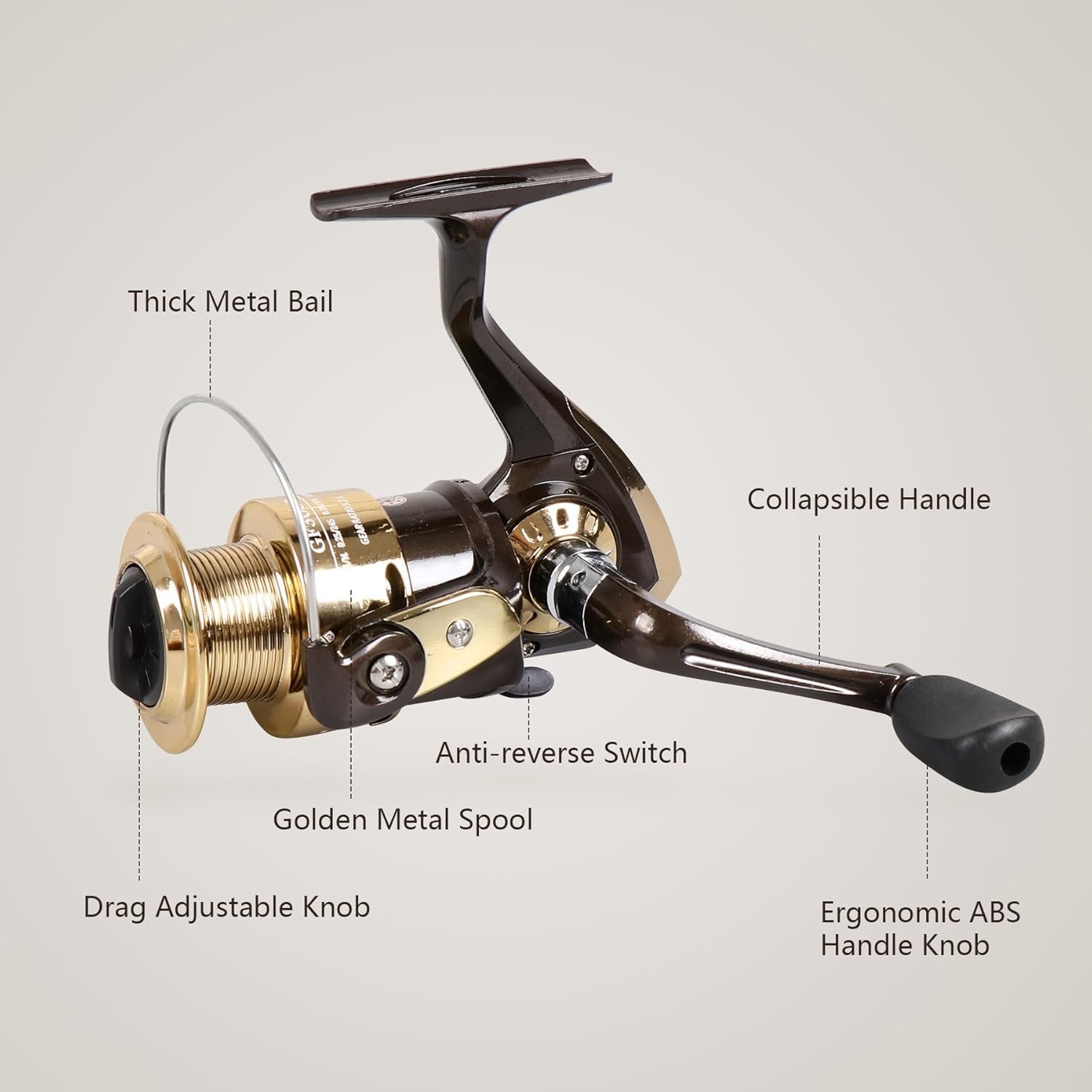 3000 Size Fishing Reel: Smooth Retrieval & Adjustable Drag for All Fish Types
