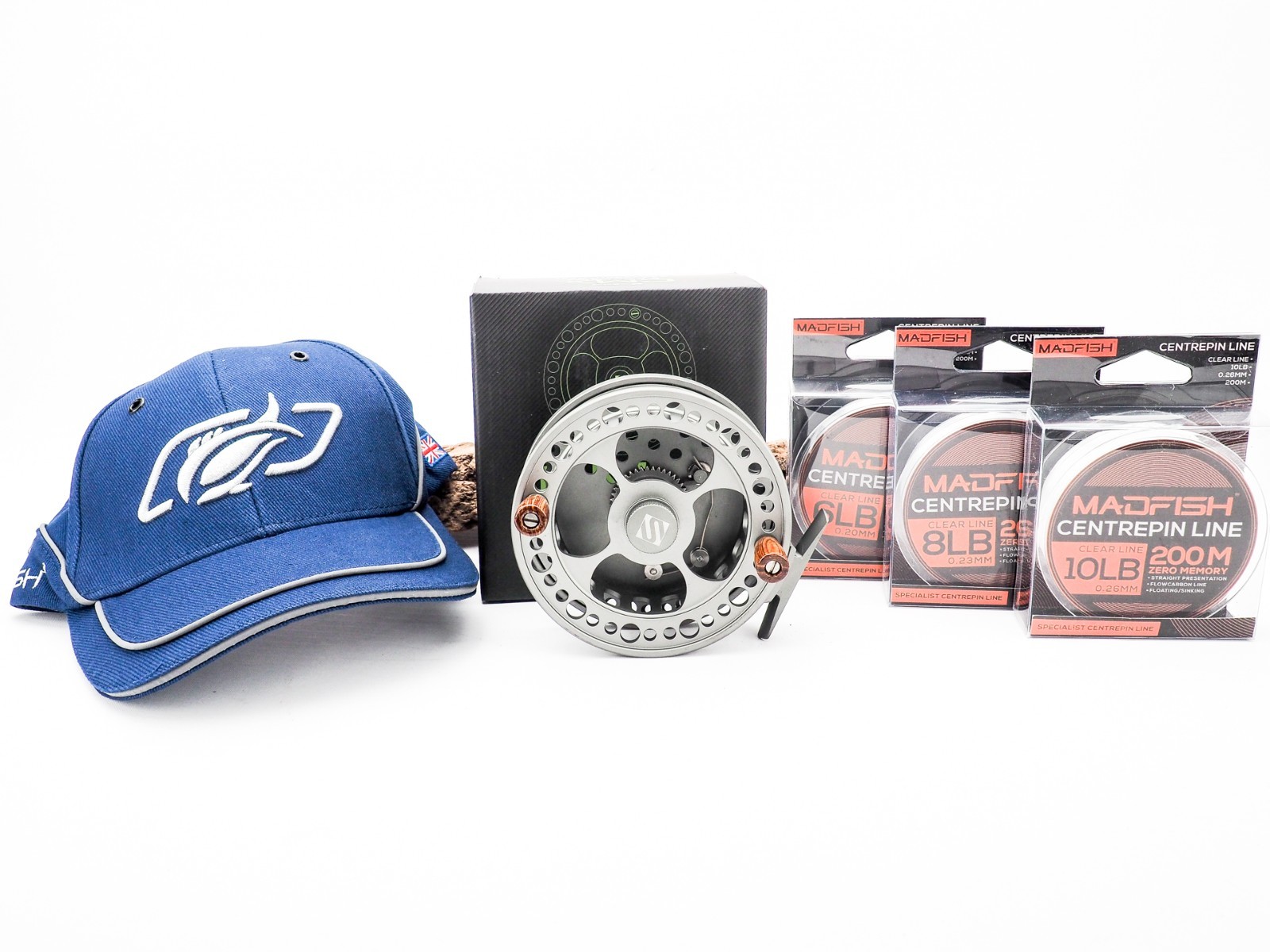 SONIK CMX SPECIALIST 4 1/4″ CENTREPIN REEL PLUS 3X LINES & CAP (RRP £112)