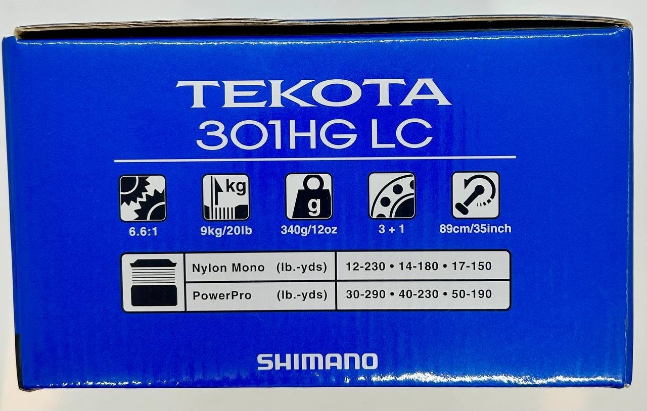 Shimano TEK301HGLCA Line Counter Reel – Silver/Black