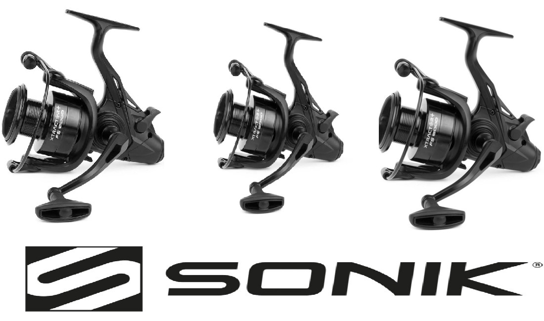 SONIK XTRACTOR+ FS 5000 3 x – Freespool Bait Runner Reel Carp Coarse Fishing