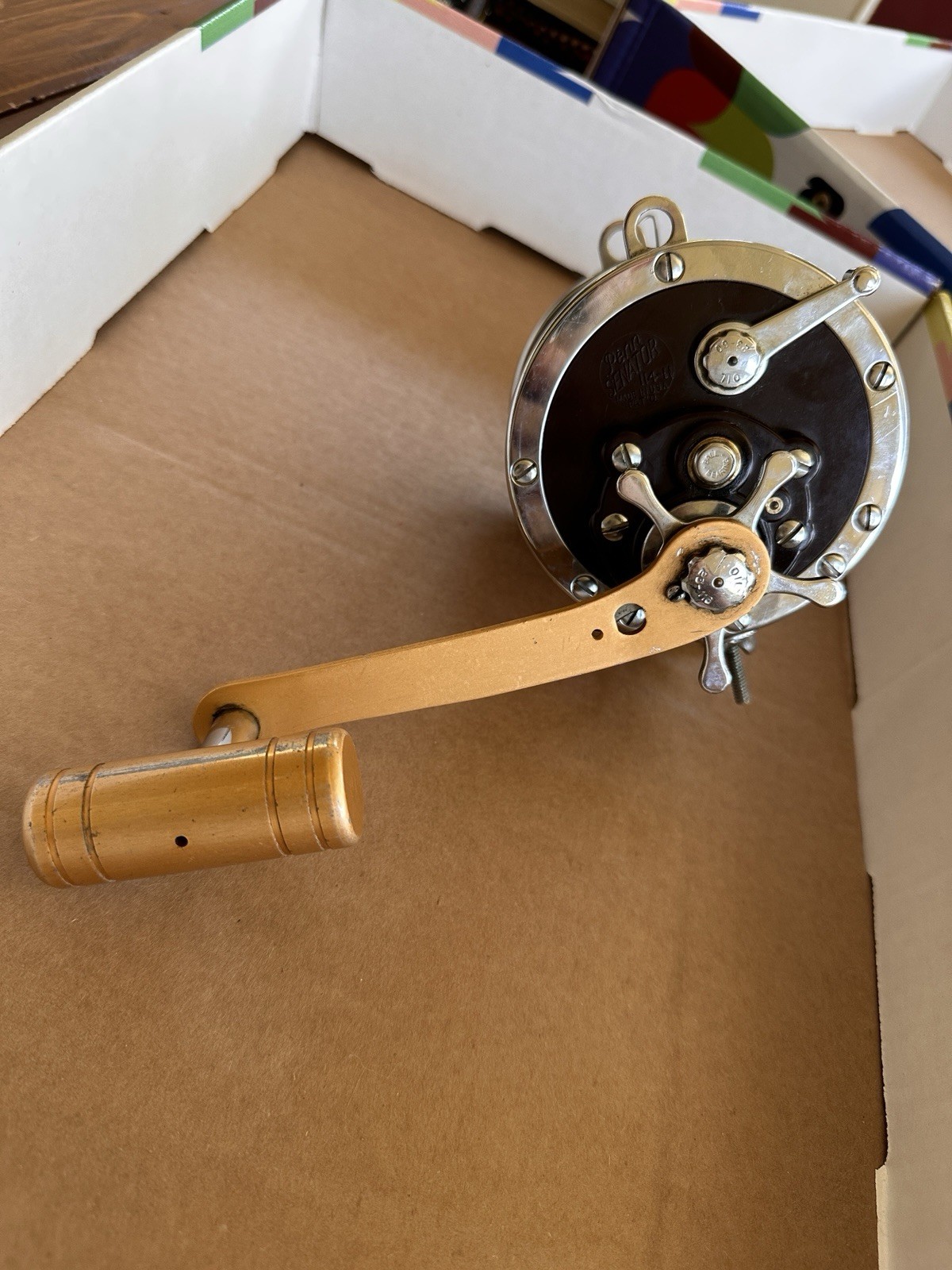 Vintage Penn Senator 114-H Saltwater Big Game Fishing Reel & After Market Handle