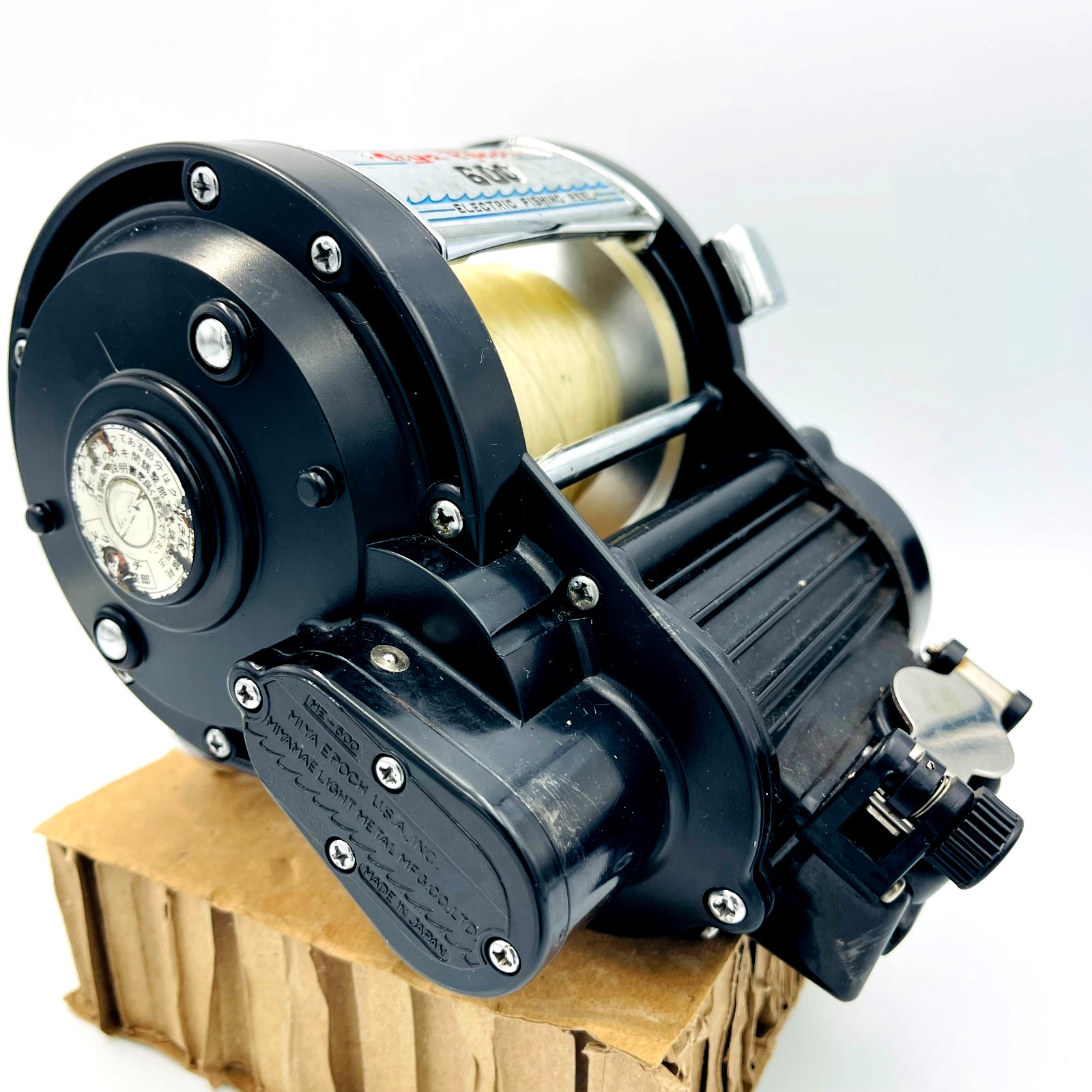 2-Units 1-Cord Miya Epoch Miyamae 600 Electric Reel „One of the item As Is“Used