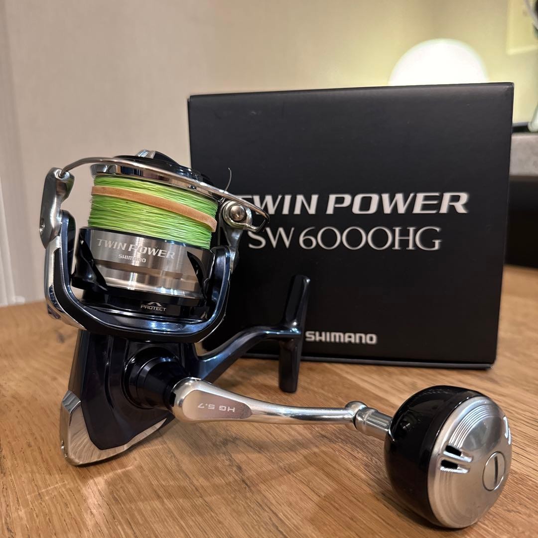 Shimano Twin Power SW 6000HG Spinning Reel 21 Series Fully Serviced Used