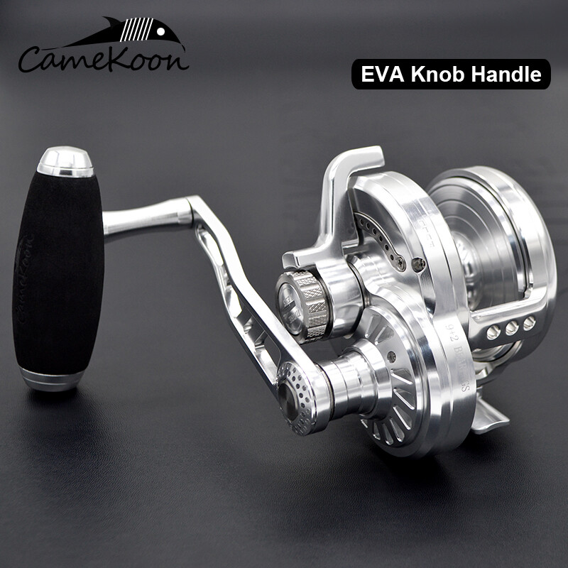 CAMEKOON Multiplier Reel 9+2 Bearings Smooth Powerful Slow Pitch Jigging Fishing