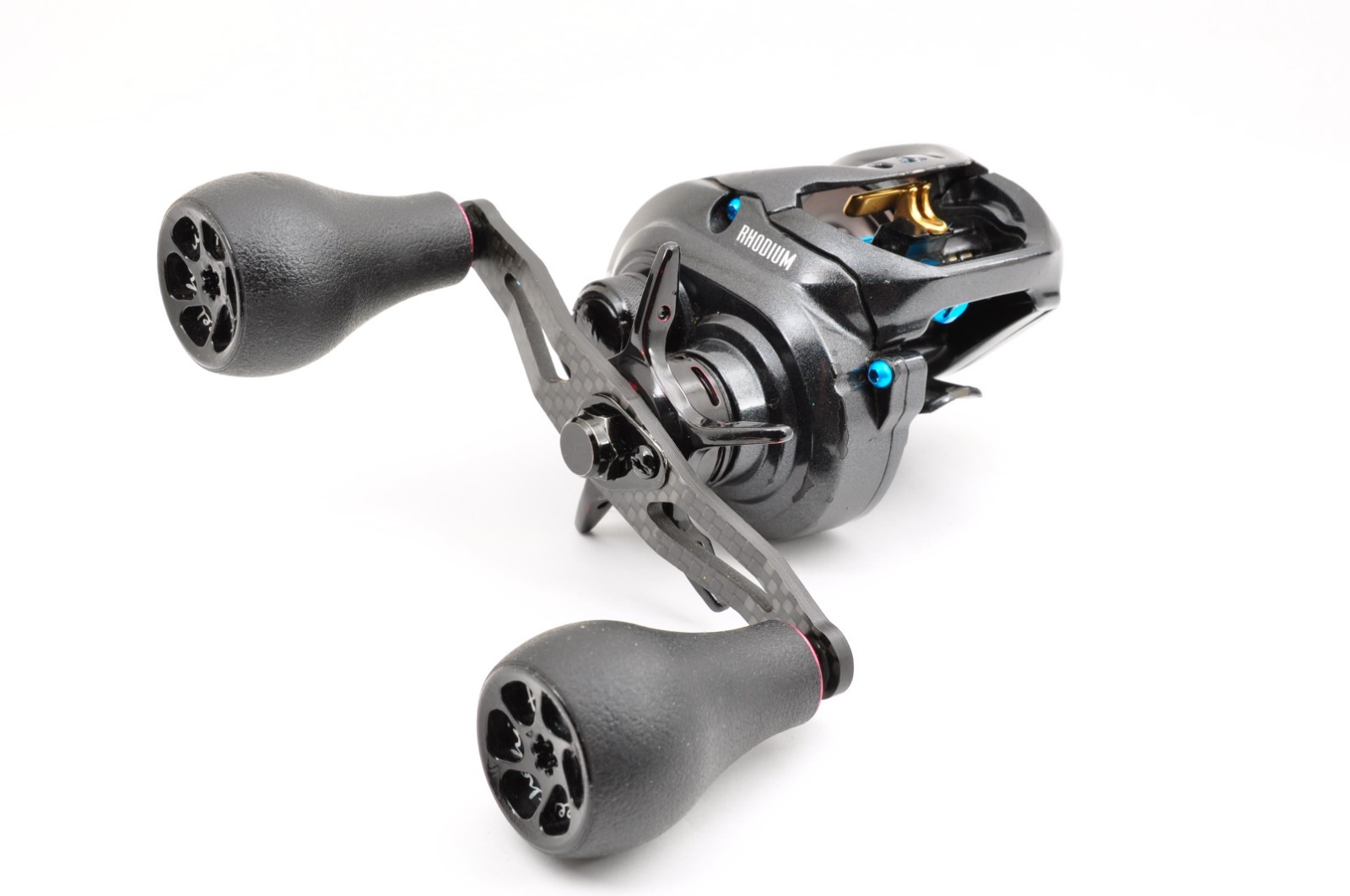 Daiwa Megabass Rhodium 81 RH 200g 8.1:1 No Box Black Used Baitcast Reel Fishing