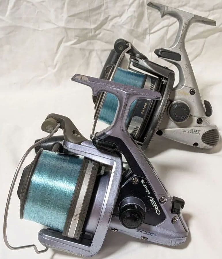 SHIMANO Super Aero 5000 and DAIWA Power Caster 30T Surf Casting Reels