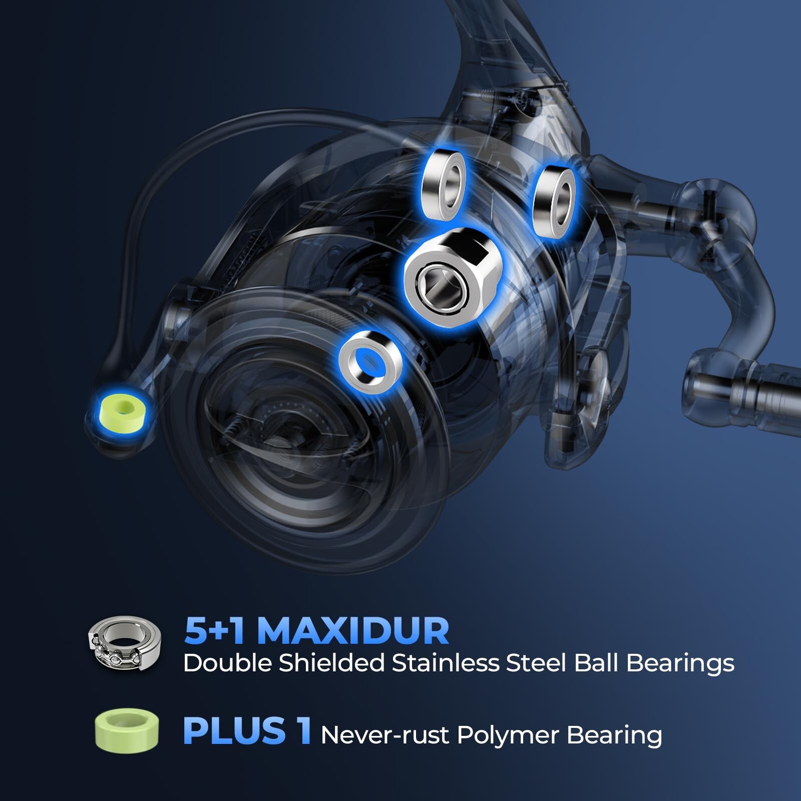 KastKing ReKon Saltwater Spinning Reel – Up to 55LBs Max Drag Big Game Fis