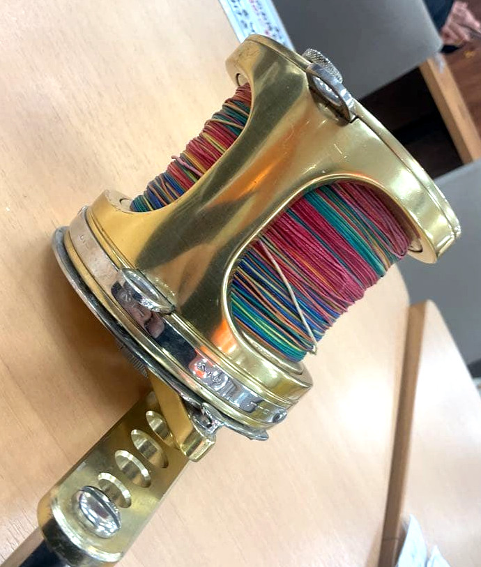 FIN-NOR Light 30 Big Game Trolling Reel Gold Saltwater Fishing Used Japan