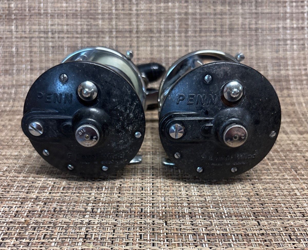 2 Penn 9 Level Wind Reels Right Hand Fishing