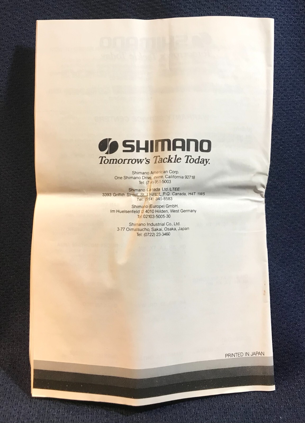 Shimano Triton 200GT Fishing Reel Box Only With Information Manuals – No Reel