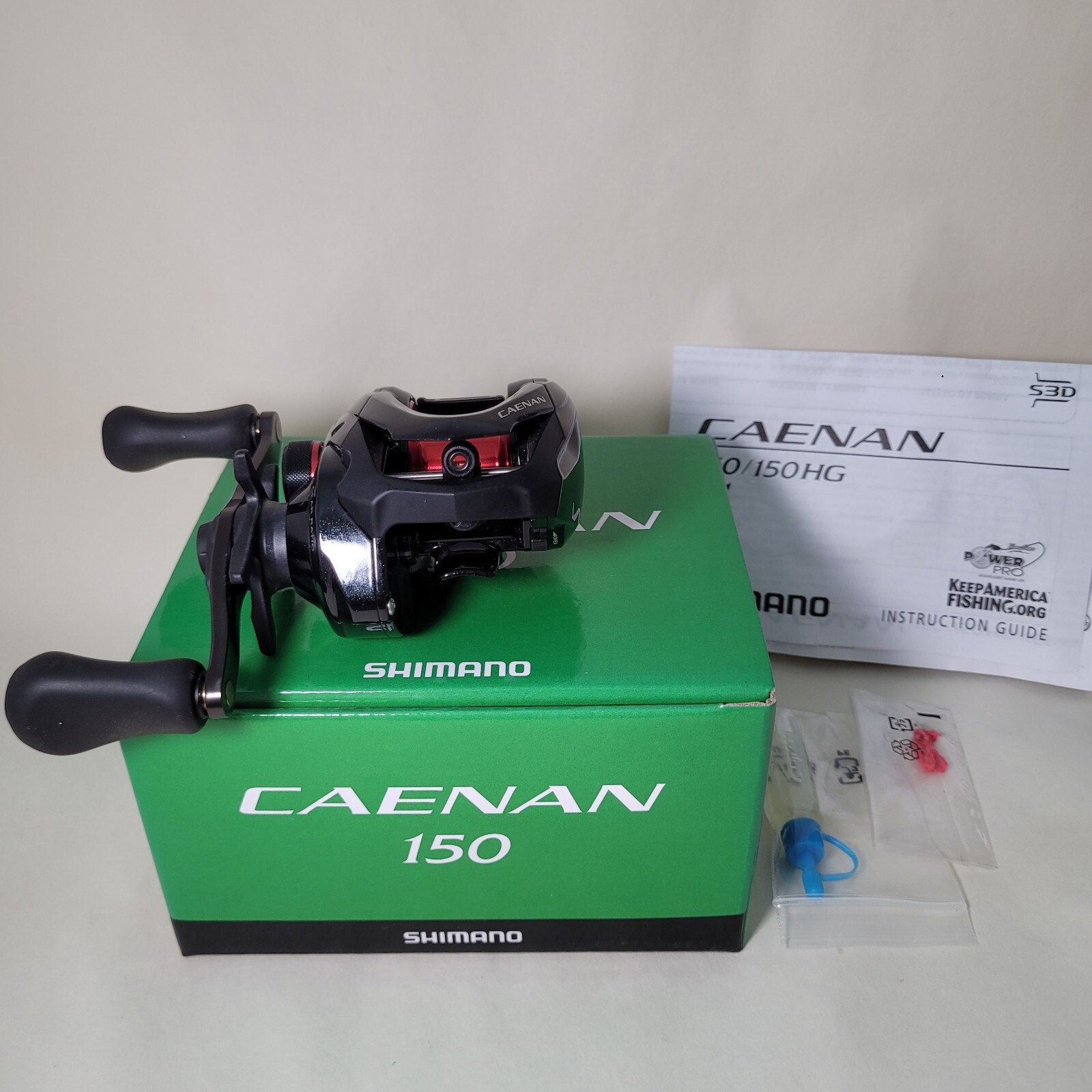 1pc Shimano Caenan 150 150HG Baitcasting Bass Fishing Reel S3D