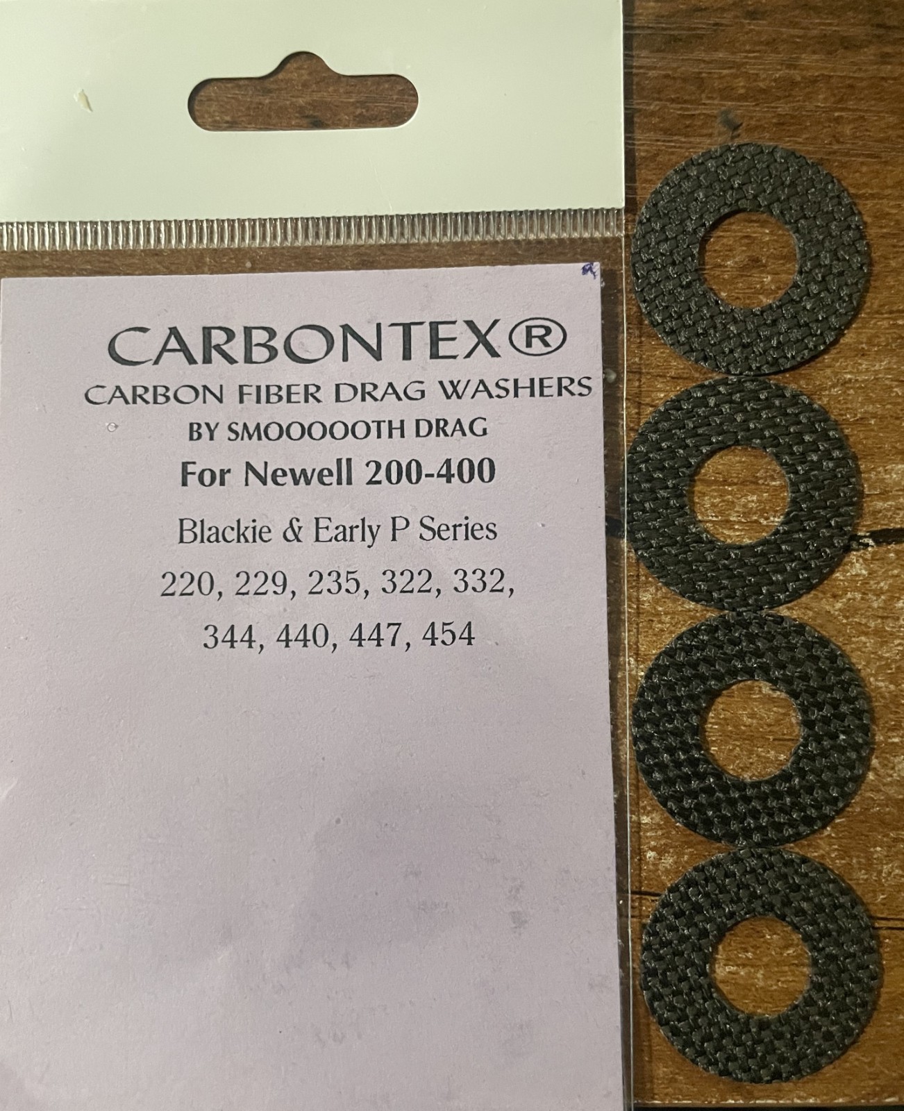 NEWELL 220, 229 & 235 EARLY P & BLACKIE CARBONTEX DRAG WASHERS