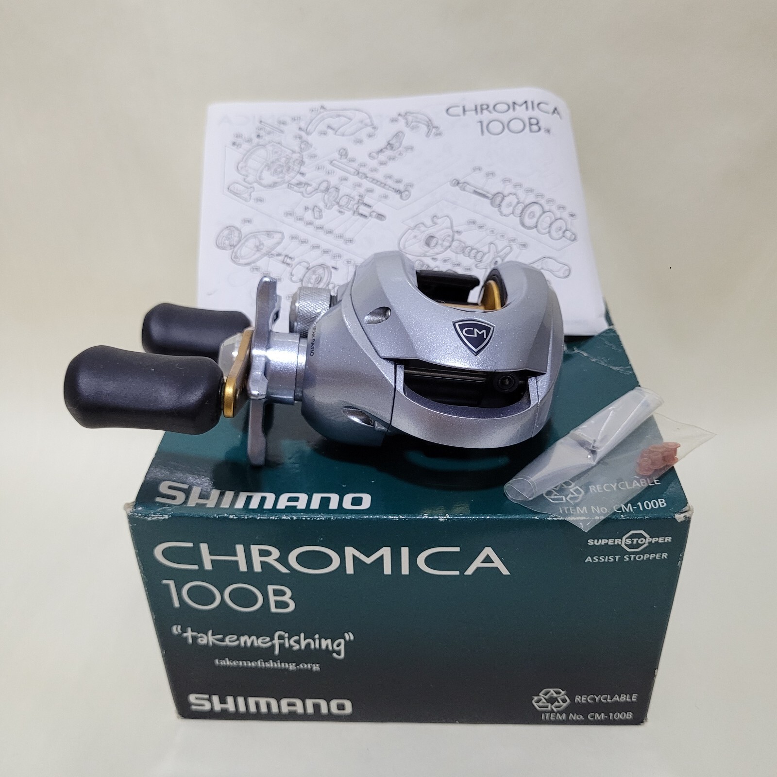 1pc Shimano Chromica 100B Baitcasting Bass Casting Fishing Reel