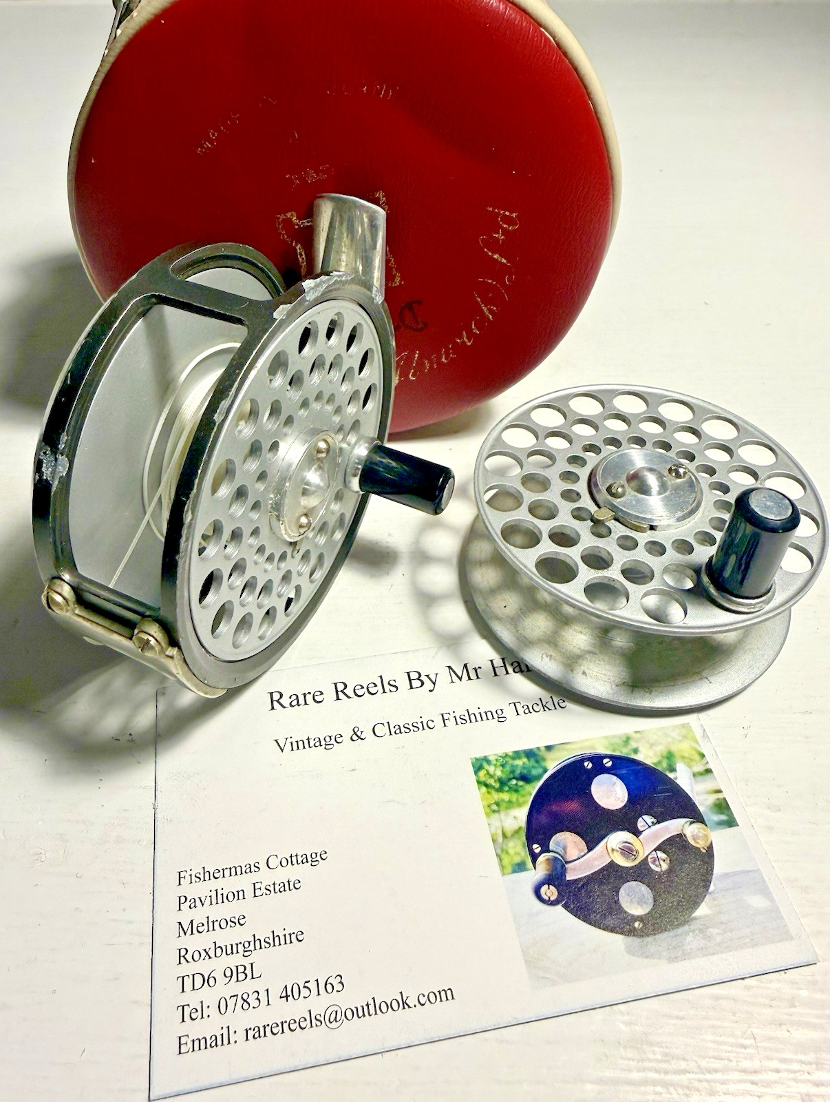 Vintage Hardy The Flyweight Trout Fly Reel with spare Spool & Reel Case