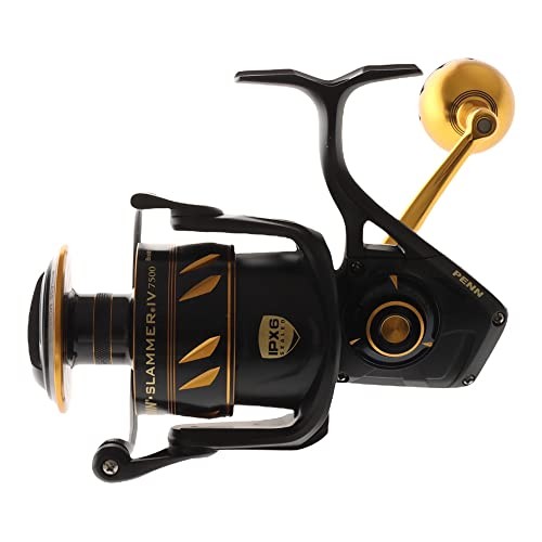 PENN SLAMMER IV, IPX6 Durable Spinning Reel for Offshore 7500 (PE5 No. 300 m)