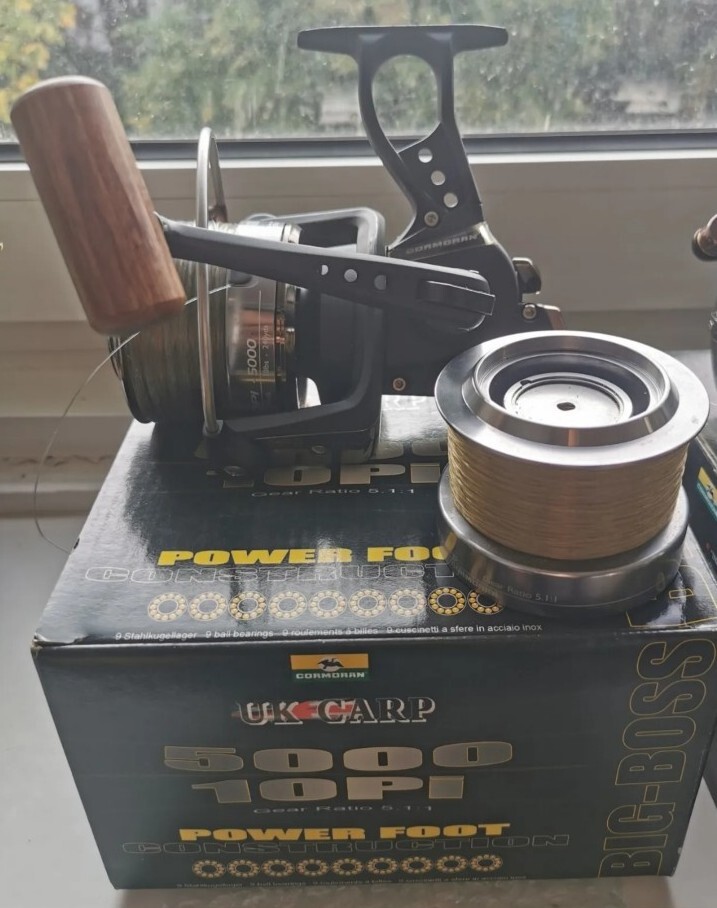 Cormoran UK CARP „5000 10Pi“ BIG BOSS Carp Reels + 3 × Electric Spools, Boxes Excellent
