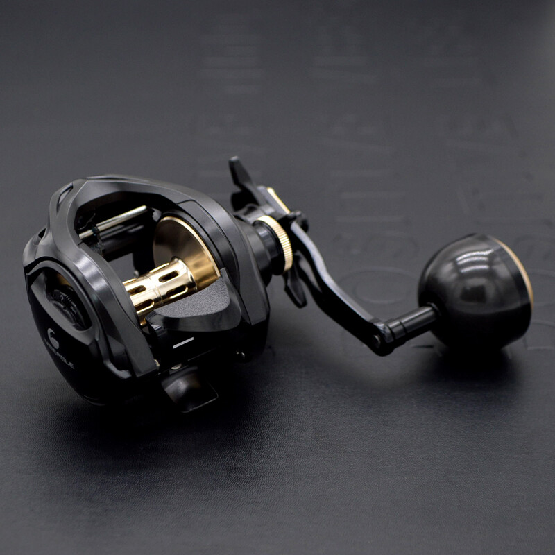 Low Profile Baitcasting Fishing Reel with Spare EVA Grips 33LB Carbon Drag 6.3:1