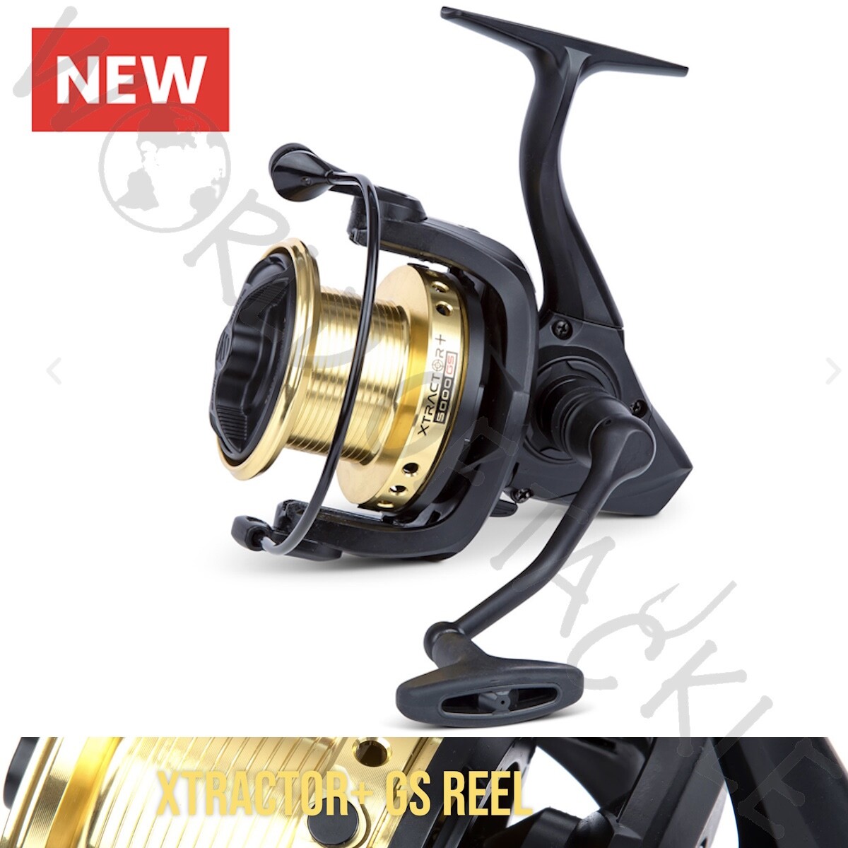 SONIK Xtractor+ 5000 GS Reel Mini Big Pit Reel Carp Coarse Pike Fishing Gold