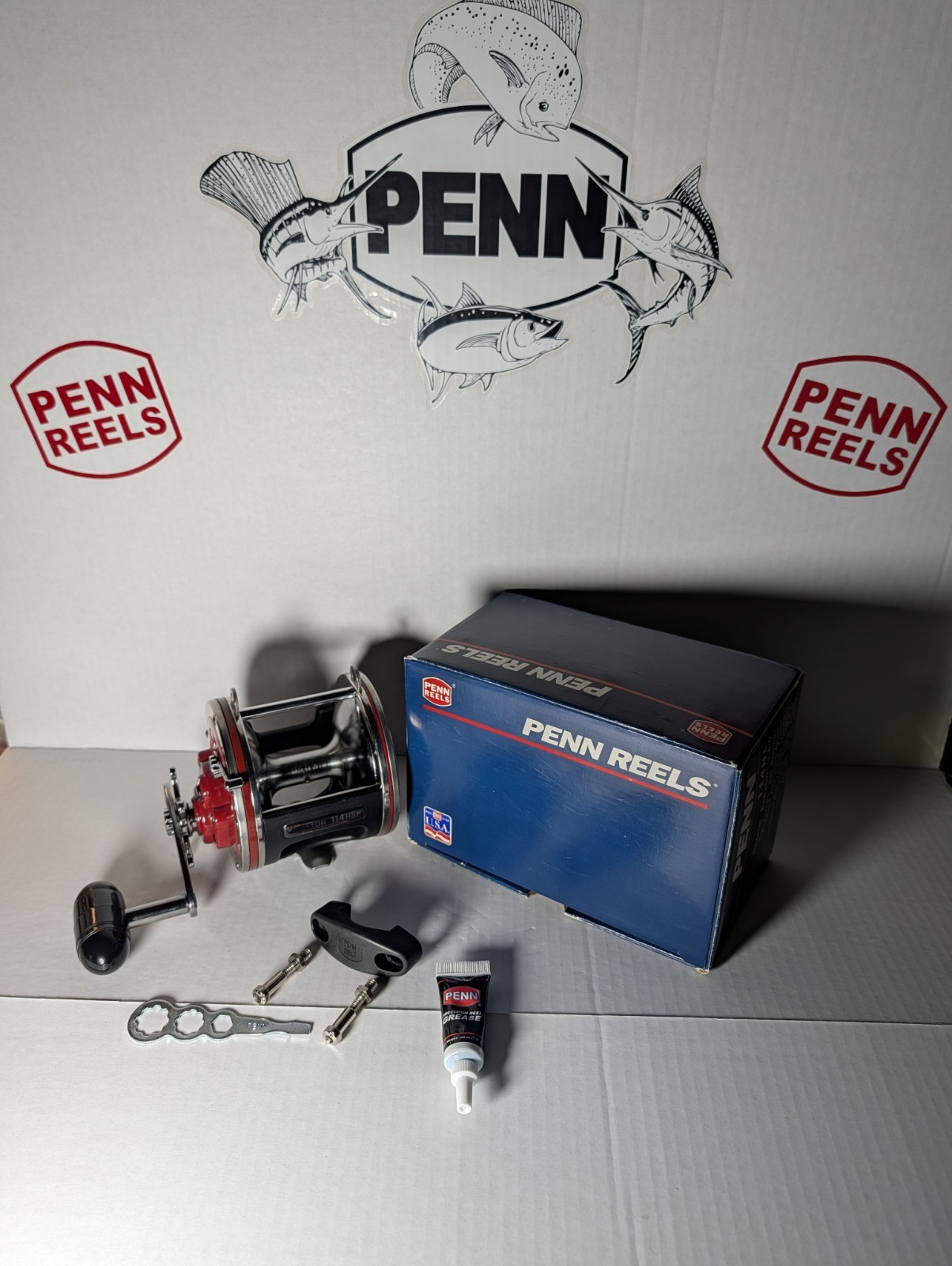 VINTAGE PENN 114HSP SPECIAL SENATOR 6/0 – HALF-FRAME – MADE IN USA