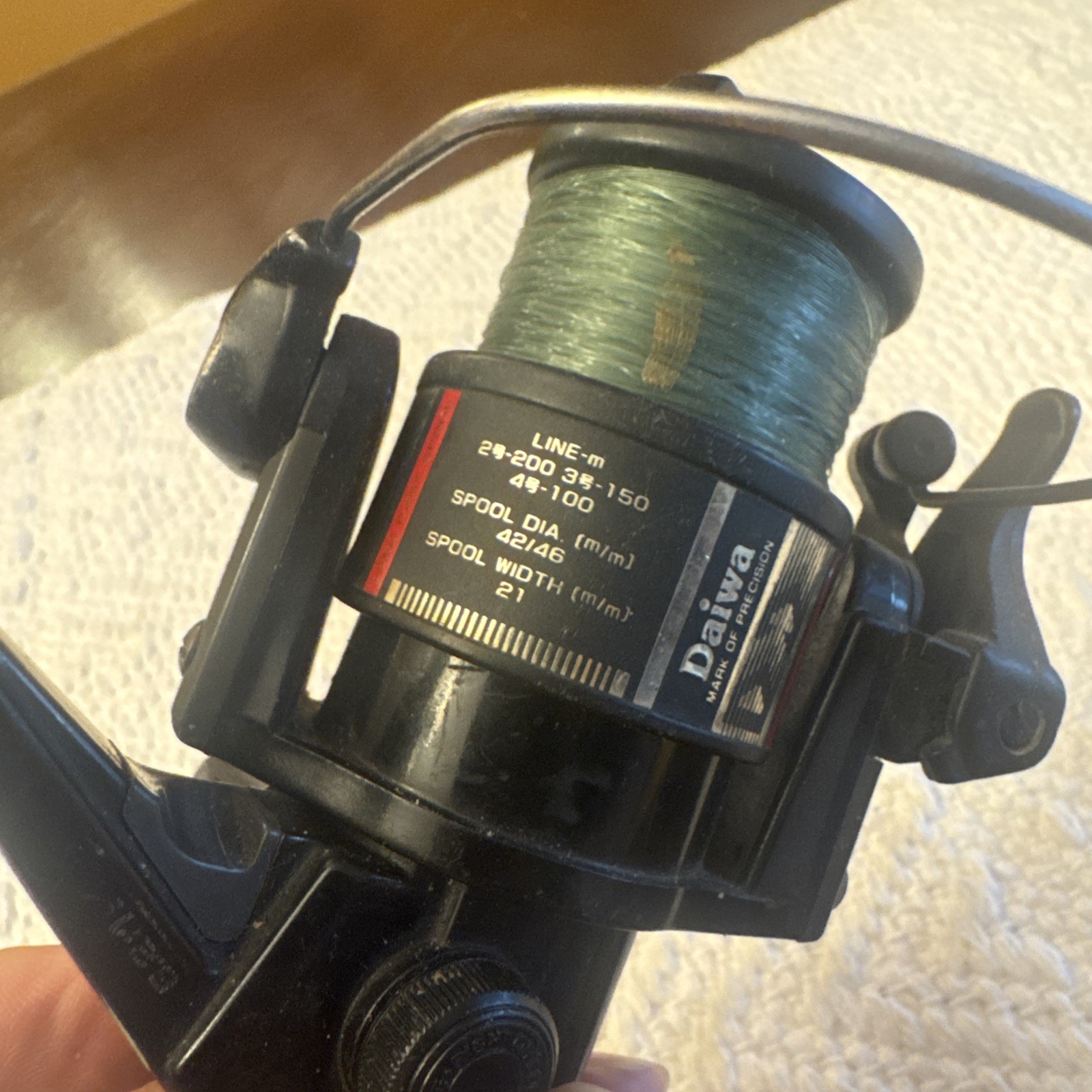DAIWA Vintage Fishing Reel Japan Long Cast Spool Mark of Precision