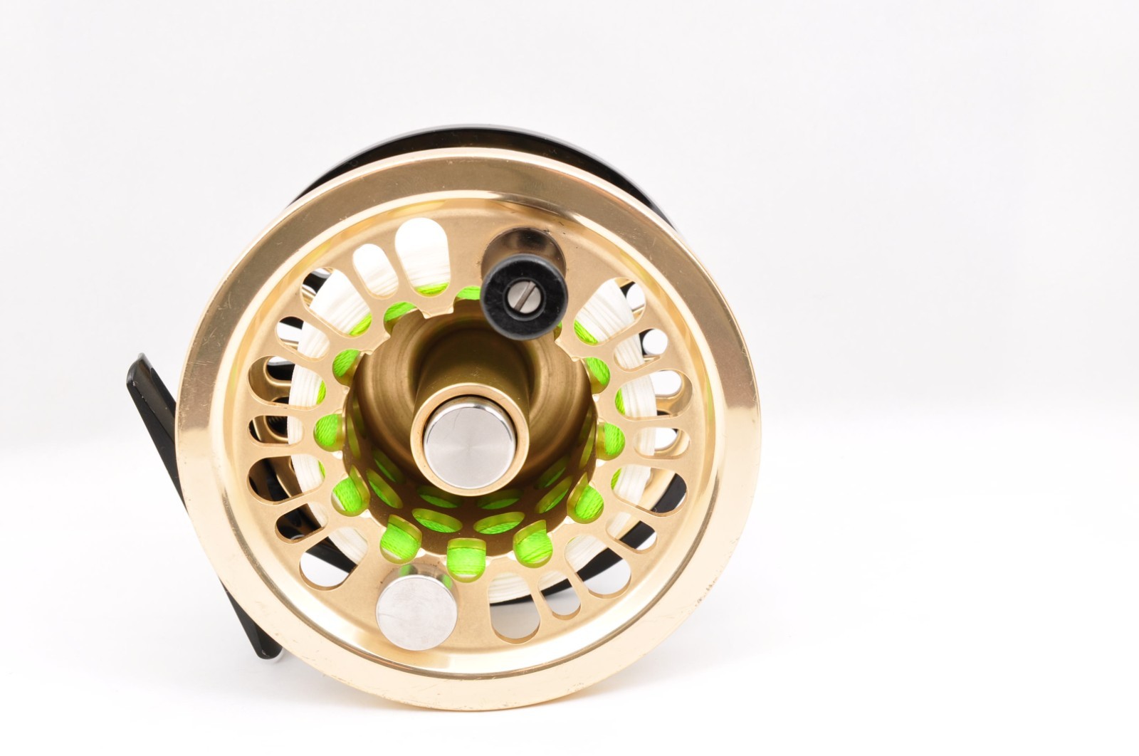 Abel Super 10 Black Gold #9/11 Wood Knob Made in USA RH Used Fly Reels Fishing