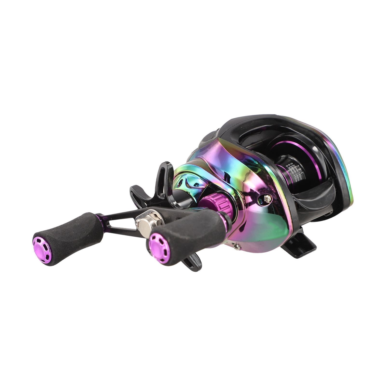 Colorful Baitcasting Reel 7 21 Gear Ratio Lightweight with 8kg Braking