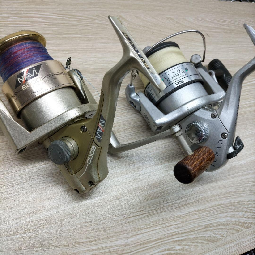 Shimano Navi 6000 Spinning Reel and Cynos XS 3800 ZM Set Used