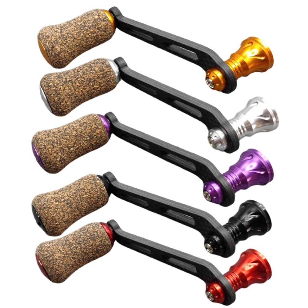 70mm Single Knob Handle for For DAIWA Fishing Reel with Rubber Cork Grip