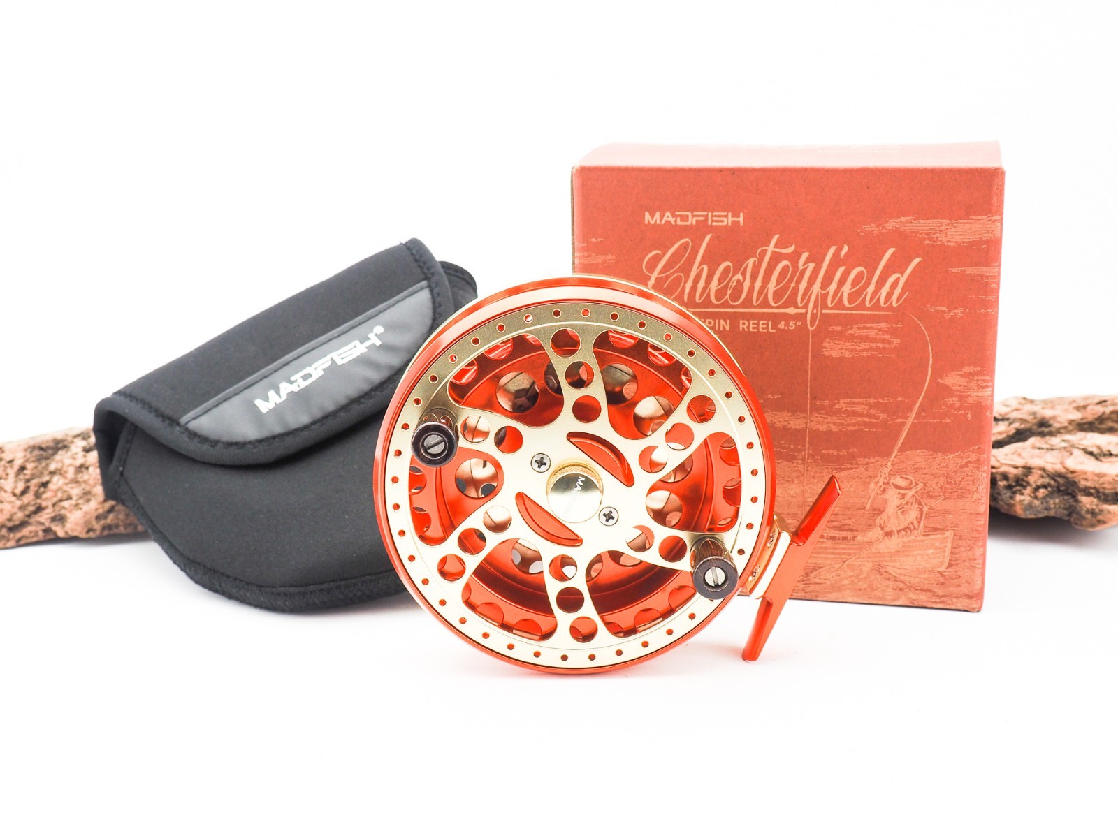 MADFISH CHESTERFIELD 4 1/2″ CENTREPIN REEL (RRP £199) BRONZE/GOLD