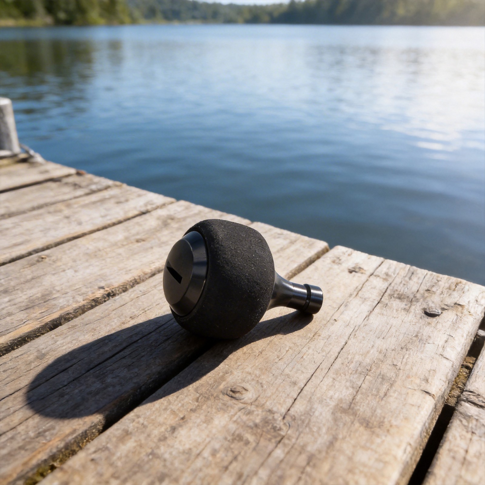 CNC Aluminum Alloy Fishing Reel Handle with EVA Grip Ball Knob for Shaft 27 4mm
