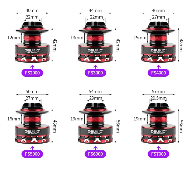 Fishing Reel Max Drag 12KG Spinning Reels Metal Spool carretilhas pesca Reel