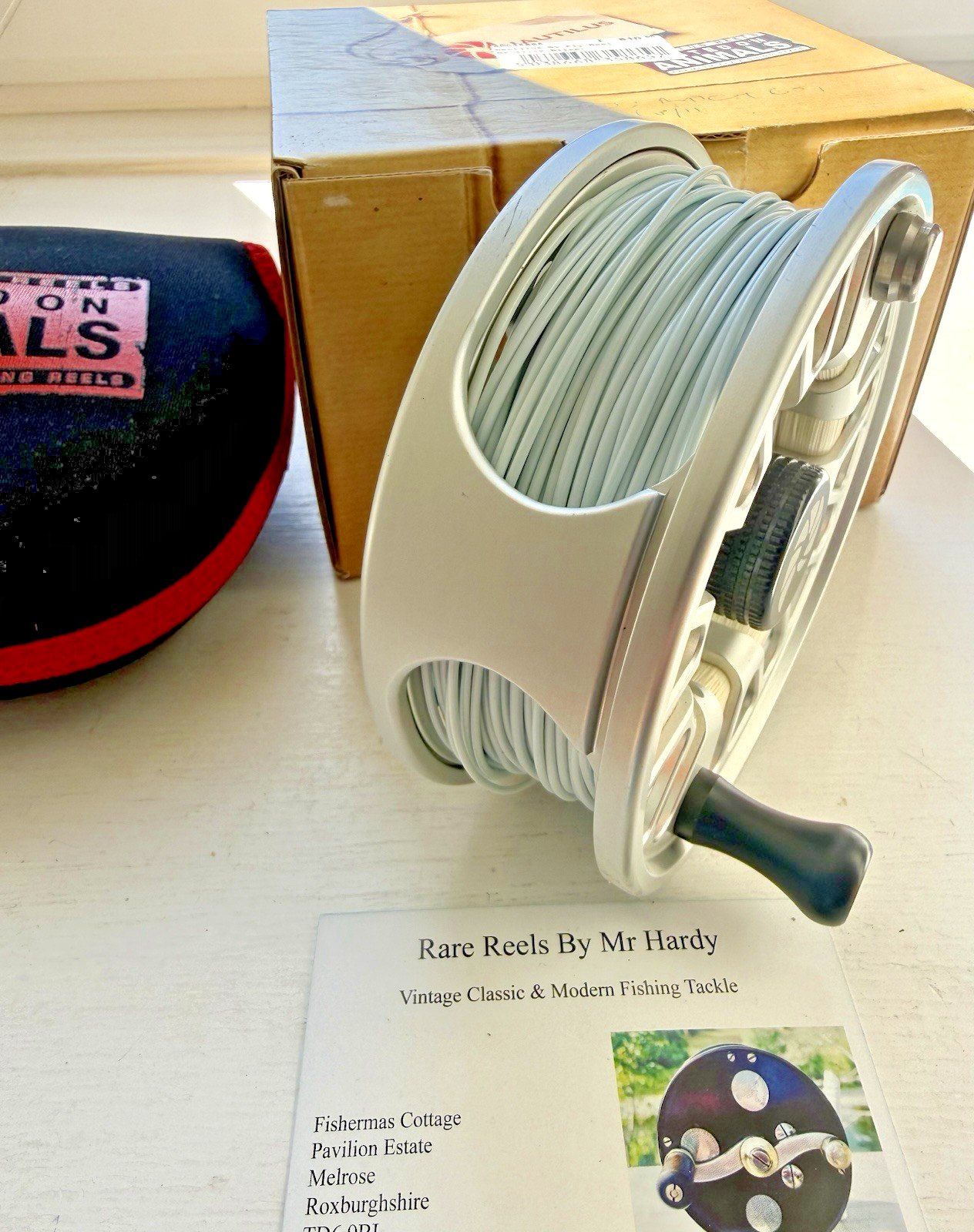Nautilus NV 11/12 Saltwater & Salmon Fly Reel with Case Box & Hardy Fly Line.