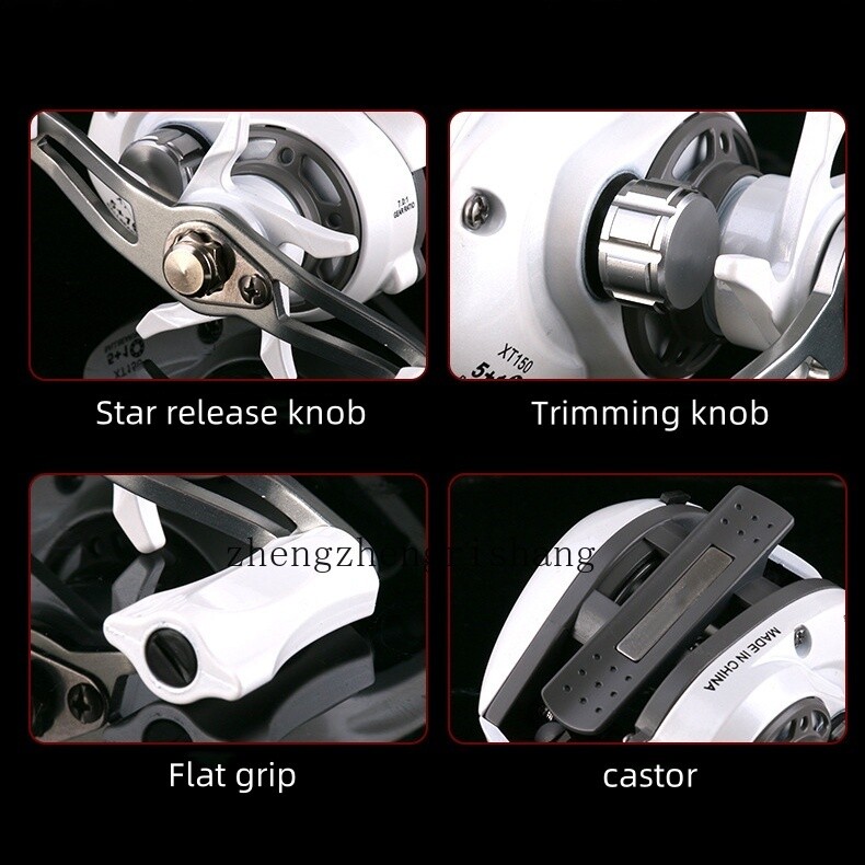 5+1BB Fishing Baitcasting Reel 7.0:1 Trolling Freshwater Saltwater Tackle