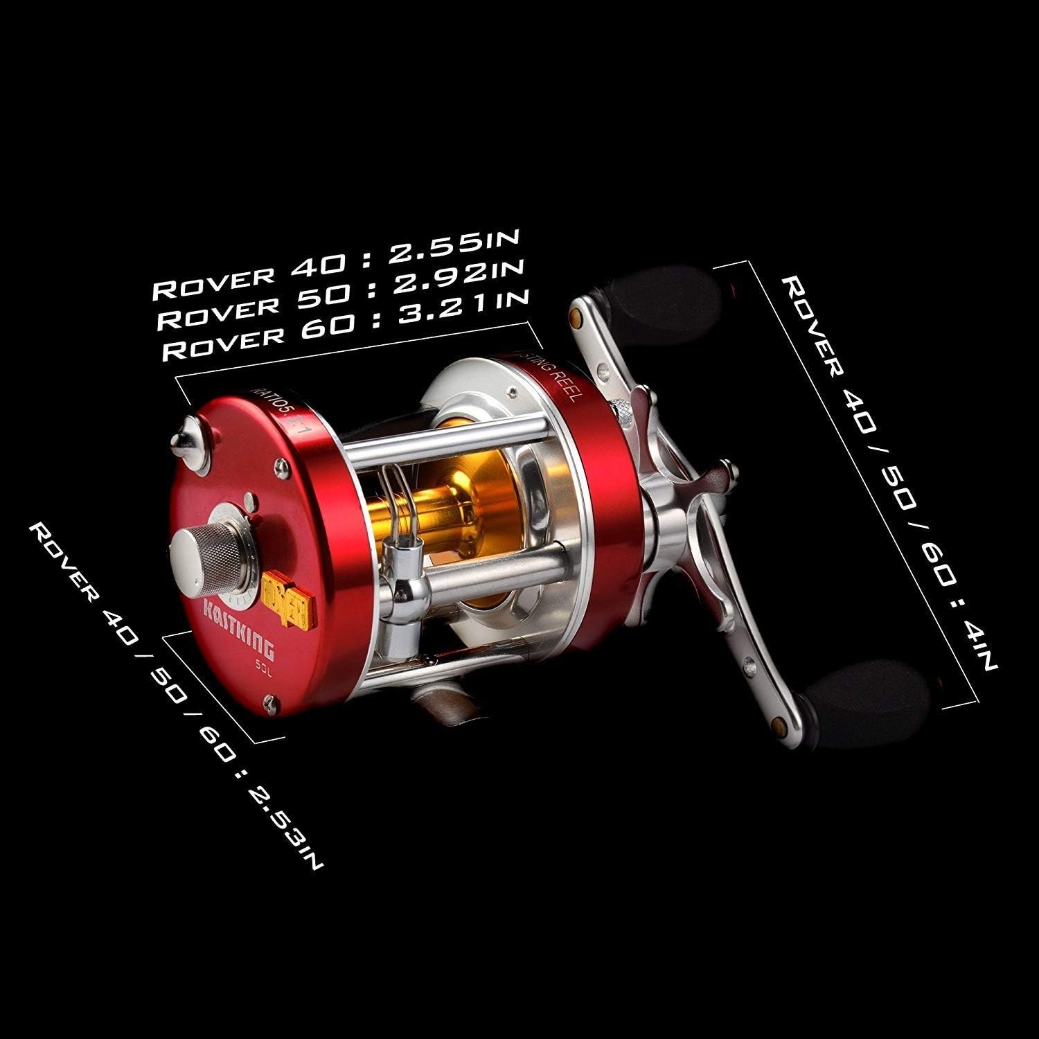 Rover Round Baitcasting Reel – Ultimate Durability for Freshwater & Saltwater