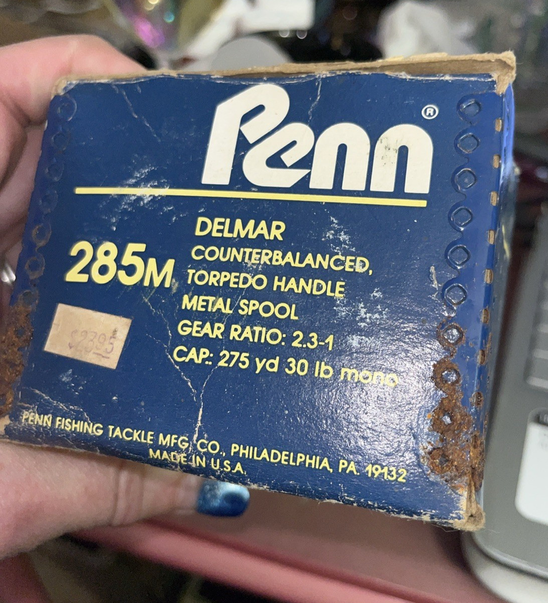 Vintage Penn Delmar No. 285M Fishing Reel Bakelite Side Plates USA Parts Only